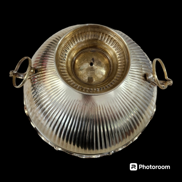 Vintage Mid 20th Century Polished Brass Glass Cooler - Picture 7 of 10